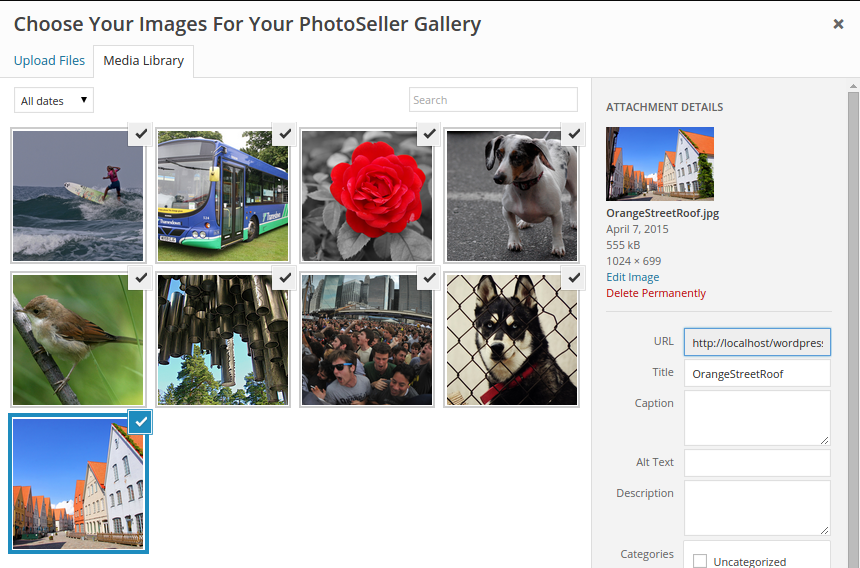 Publish Gallery to Wordpress