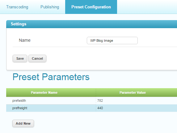 Preset Configuration